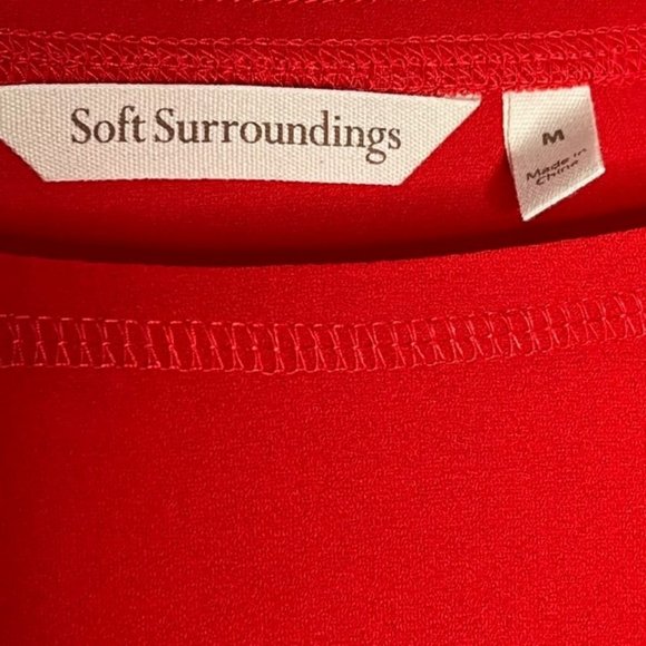 Soft Surroundings Long-Sleeved Lisse Tunic - Red - L - Picture 10 of 10